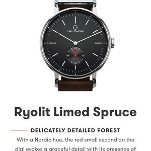 Carl Edmond women’s brown leather watch